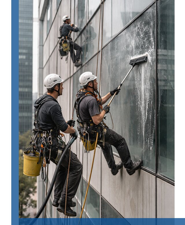 Профессиональная высотная мойка фасадов зданий в Урае