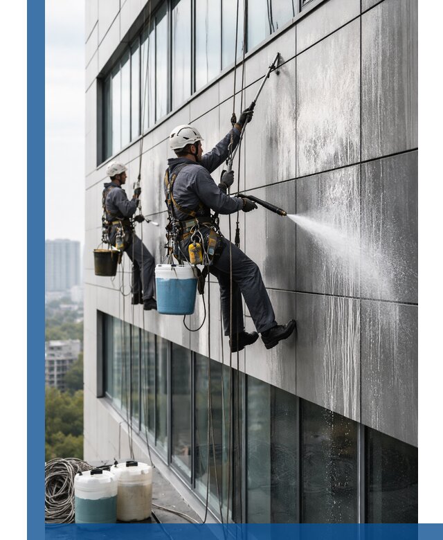 Профессиональная мойка вентилируемых фасадов в Урае