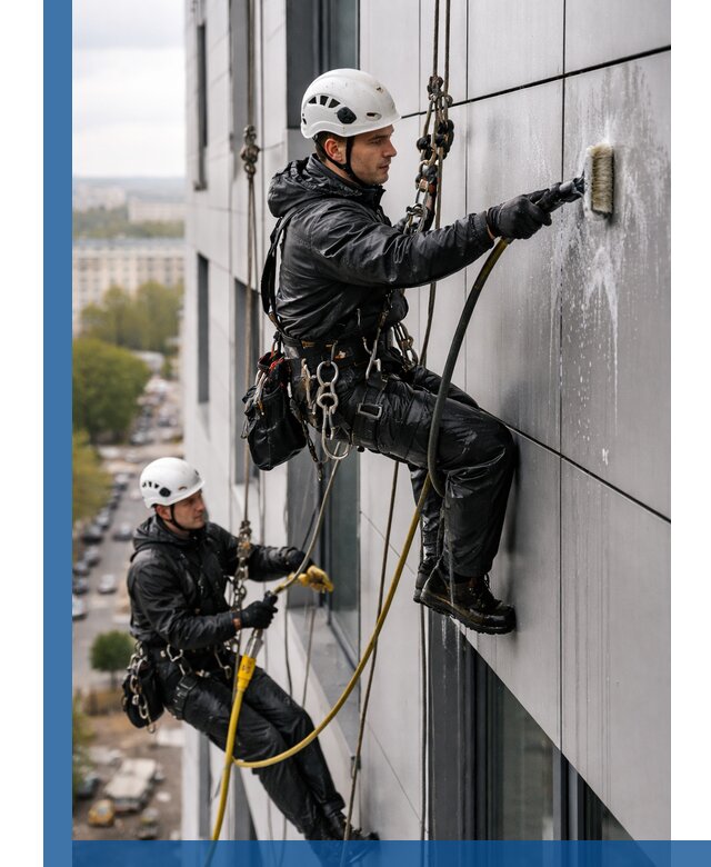 Профессиональная мойка фасада из композита в Урае
