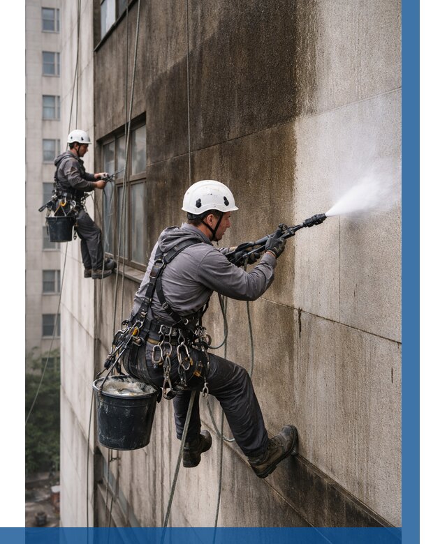 Очистка фасада от копоти в Урае от 261 р. | ВЫСОТНИК-Урй