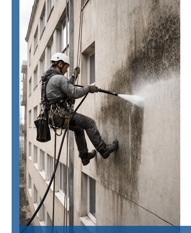 Профессиональная очистка фасадов от плесени в Урае