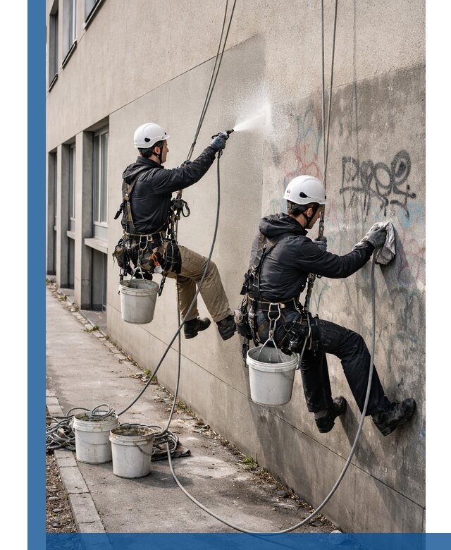 Антиграффити покрытие фасада с защитой от надписей в Урае