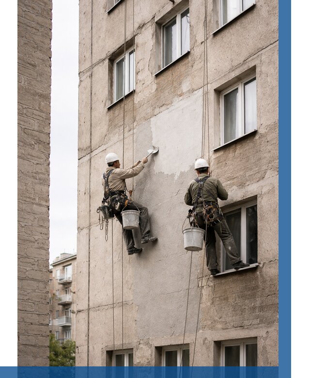 Косметический ремонт фасада в Урае от 1146 р. | ВЫСОТНИК-Урй