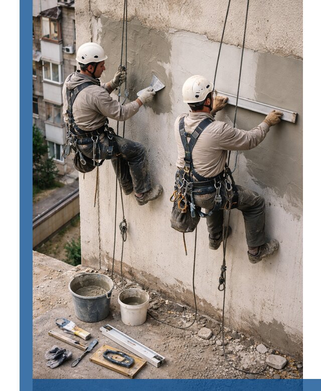 Комплексный ремонт штукатурного фасада с гарантией в Урае