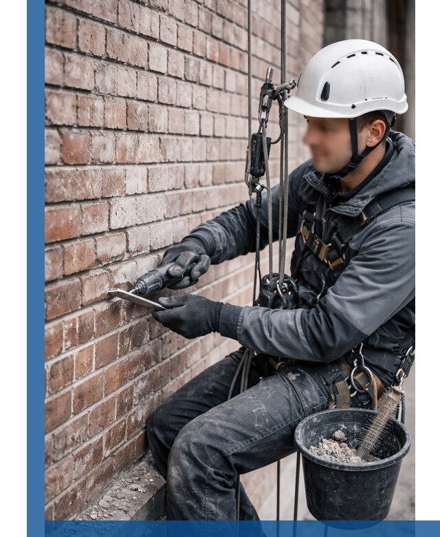 Расшивка кирпичных швов фасадов и стен, ремонт в Урае