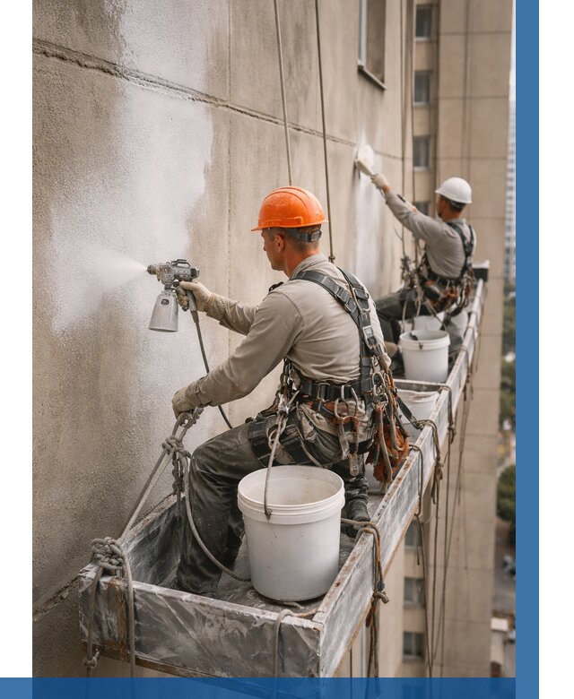 Грунтовка фасада на высоте в Урае от 125 р. | ВЫСОТНИК-Урй