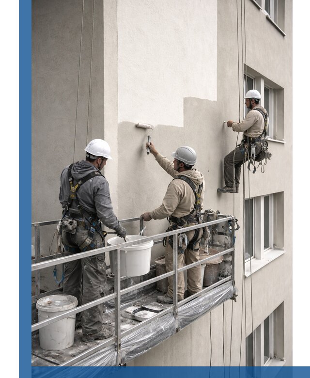 Покраска оштукатуренного фасада в Урае под ключ с гарантией