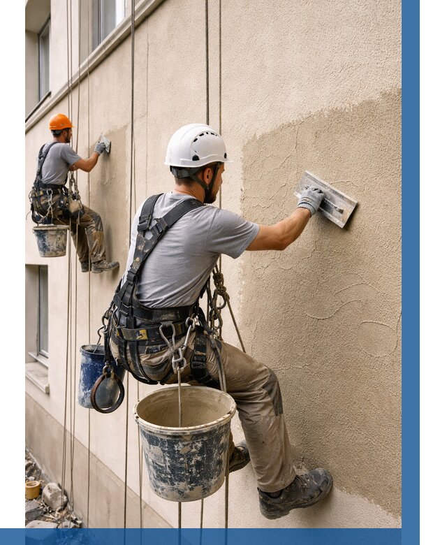 Декоративная штукатурка фасада в Урае от 1251 р. | ВЫСОТНИК-Урй