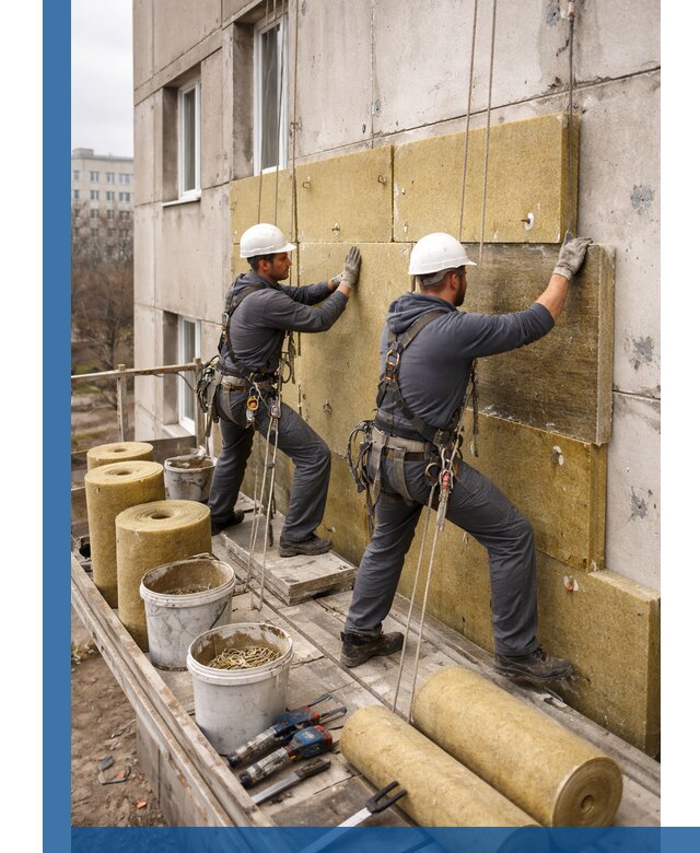 Утепление фасада минватой в Урае под ключ с гарантией