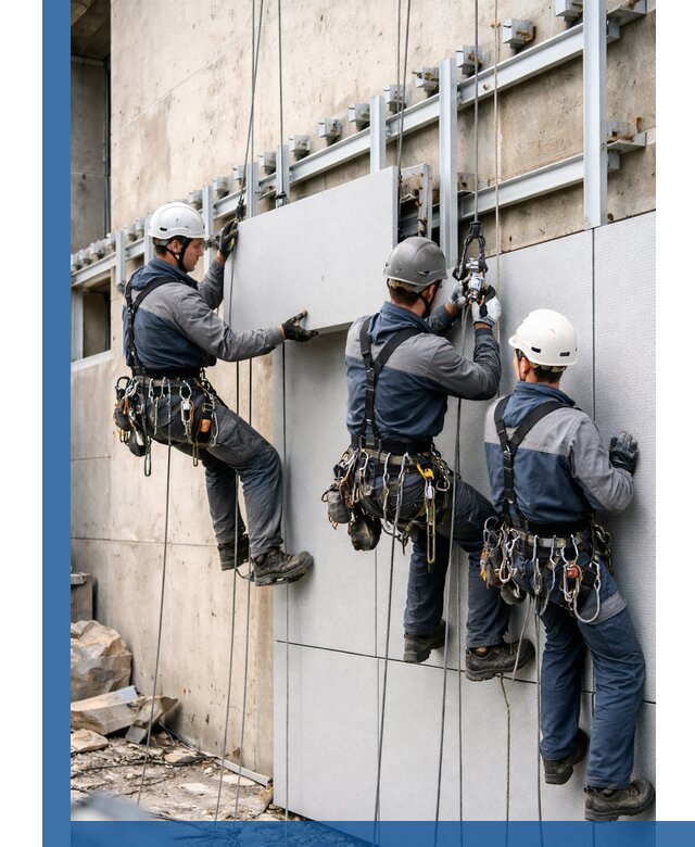 Монтаж вентилируемого фасада в Урае под ключ с гарантией качества