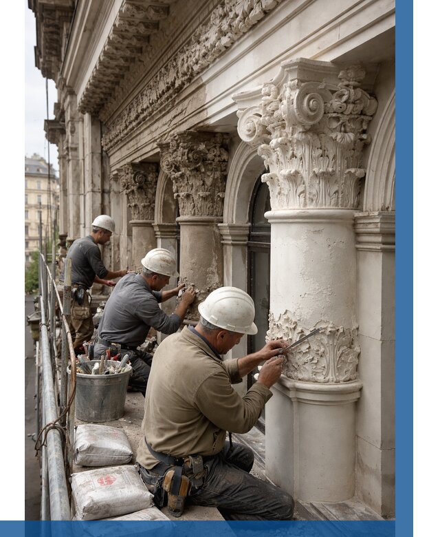 Реставрация фасадной лепнины в Урае от 2605 р. | ВЫСОТНИК-Урй