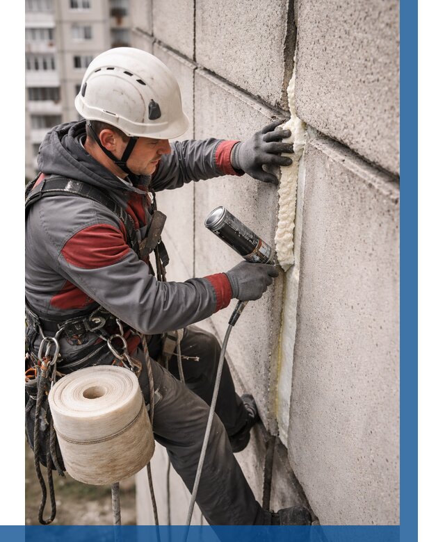 Утепление межпанельных швов в Урае от 729 р. | ВЫСОТНИК-Урй