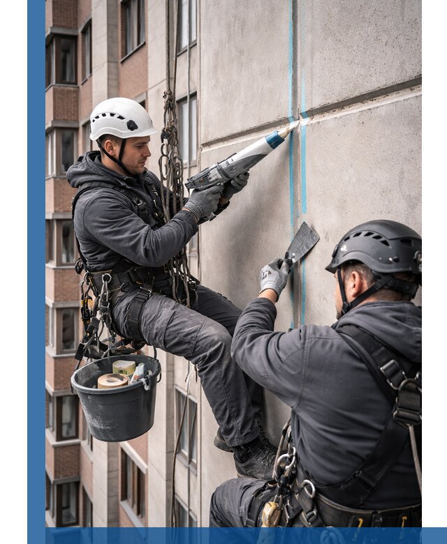 Вторичная герметизация швов фасада и кровли в Урае