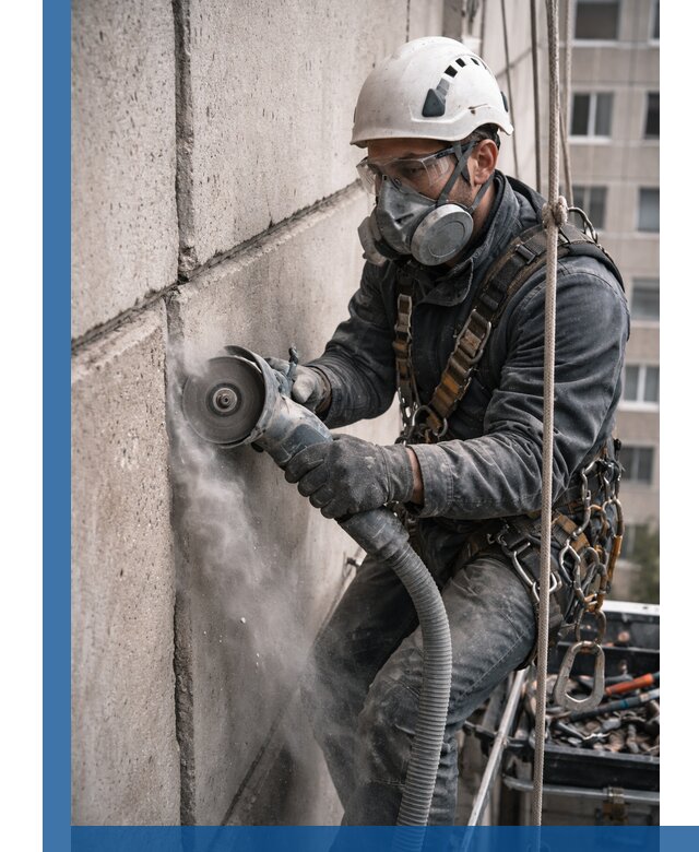 Штробление межпанельных швов в Урае качественно и быстро