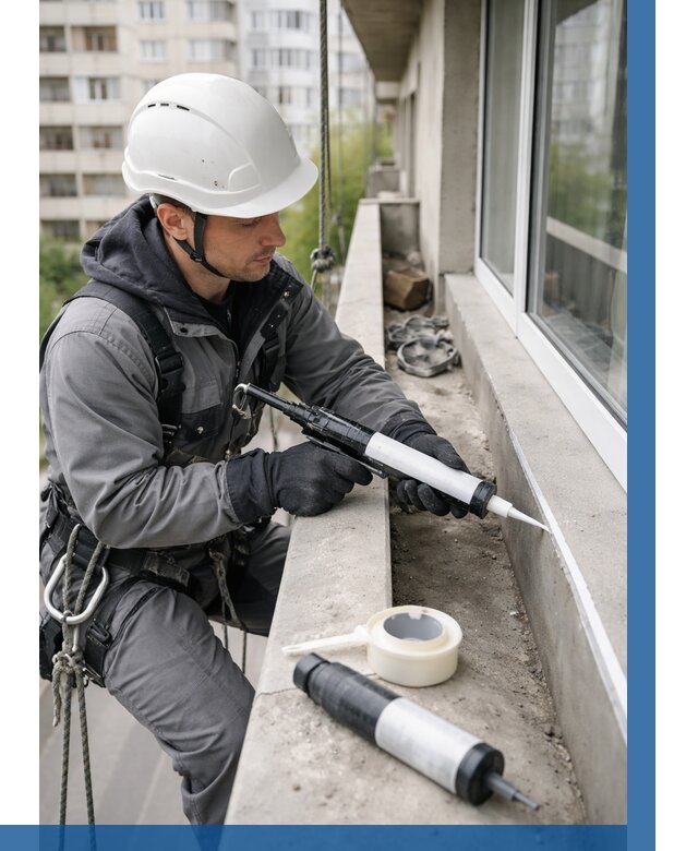 Герметизация швов лоджии в Урае от 4689 р. | ВЫСОТНИК-Урй