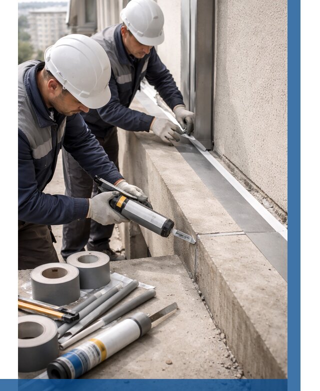 Герметизация примыкания балкона в Урае от 4689 р. | ВЫСОТНИК-Урй