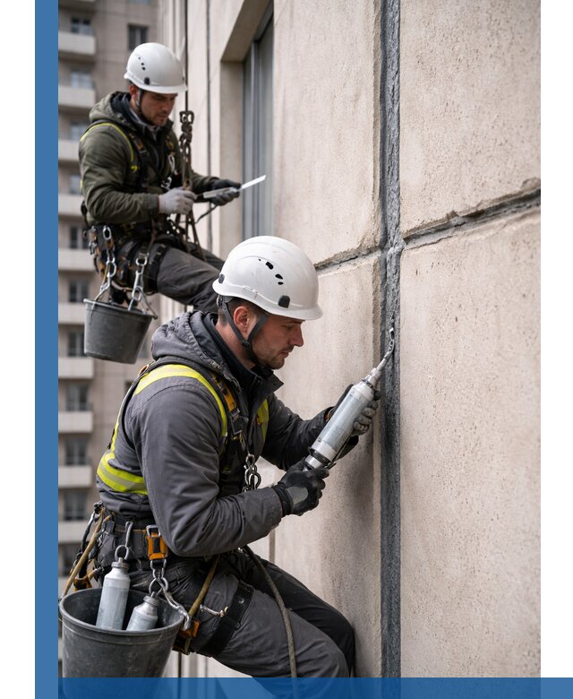 Герметизация деформационных швов фасада в Урае качественно