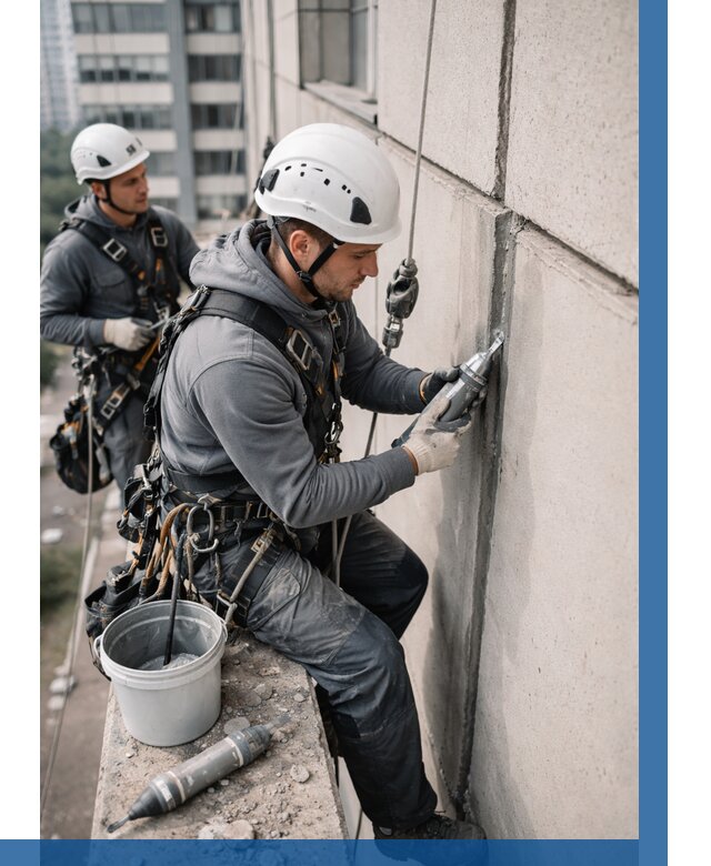 Ремонт деформационных швов здания в Урае от 1042 р. | ВЫСОТНИК-Урй