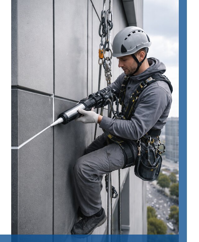 Герметизация стыков фасадных панелей в Урае от 6774 р.| ВЫСОТНИК-Урй