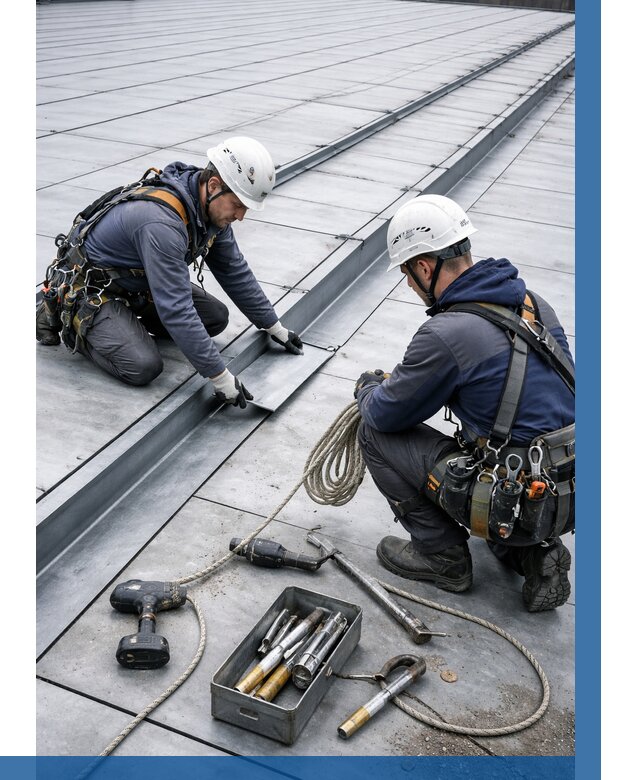 Ремонт фальцевой кровли в Урае от 729 р. | ВЫСОТНИК-Урй