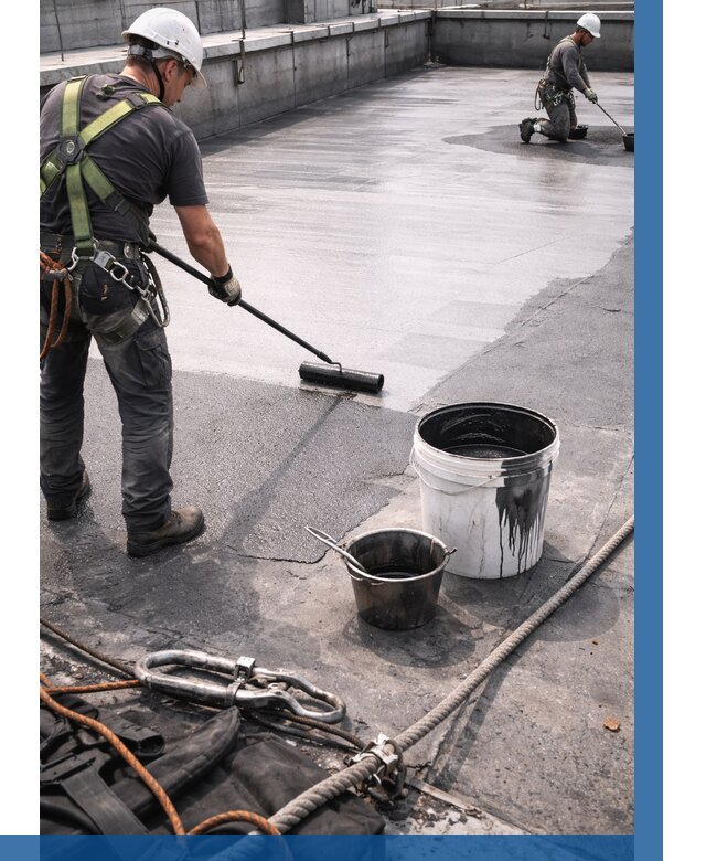 Гидроизоляция кровли жидкой резиной в Урае от 521 р. | ВЫСОТНИК-Урй