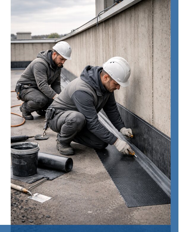 Гидроизоляция примыканий на кровле в Урае от 938 р. | ВЫСОТНИК-Урй