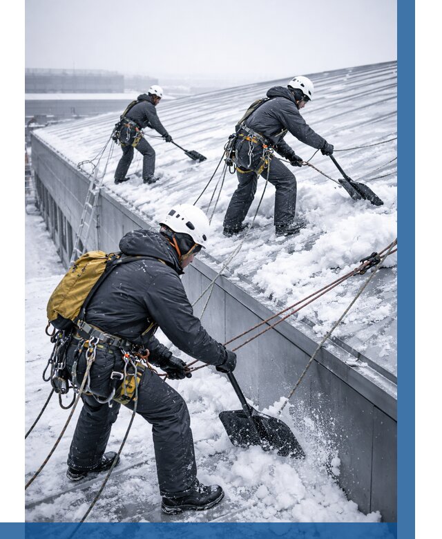 Очистка навесов от снега в Урае от 4689 р. | ВЫСОТНИК-Урй