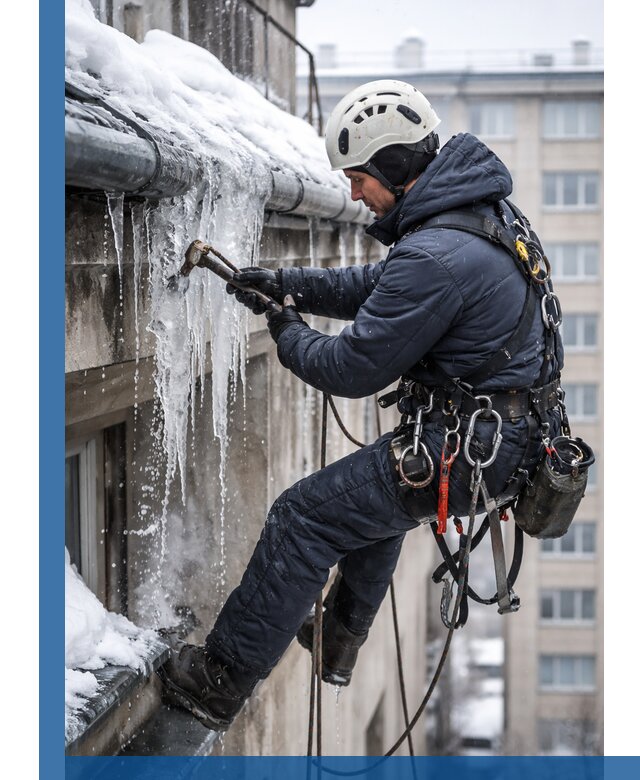 Удаление наледи и чистка водостоков в Урае оперативно и безопасно