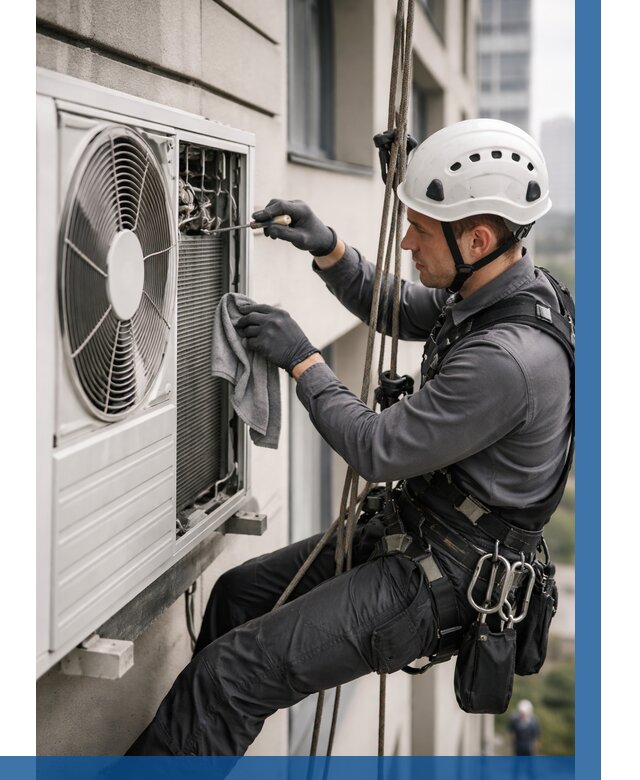 Обслуживание внешнего блока кондиционера в Урае от 2814 р.ВЫСОТНИК-Урй