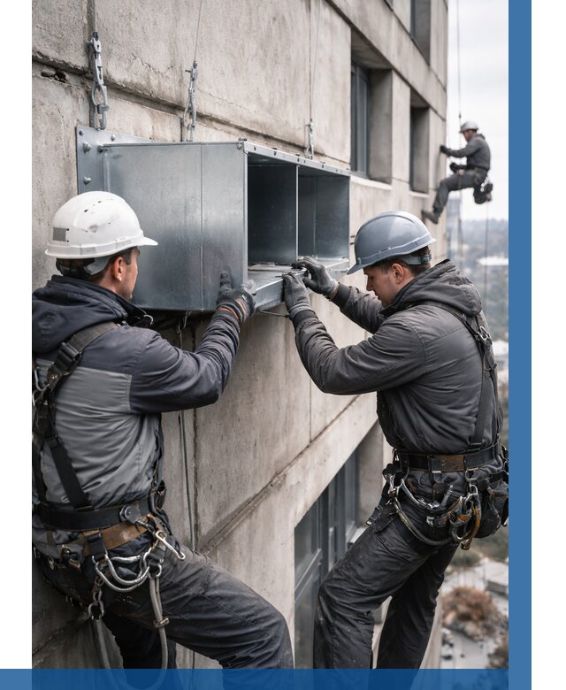 Монтаж вентиляционных коробов в Урае от 3126 р. | ВЫСОТНИК-Урй