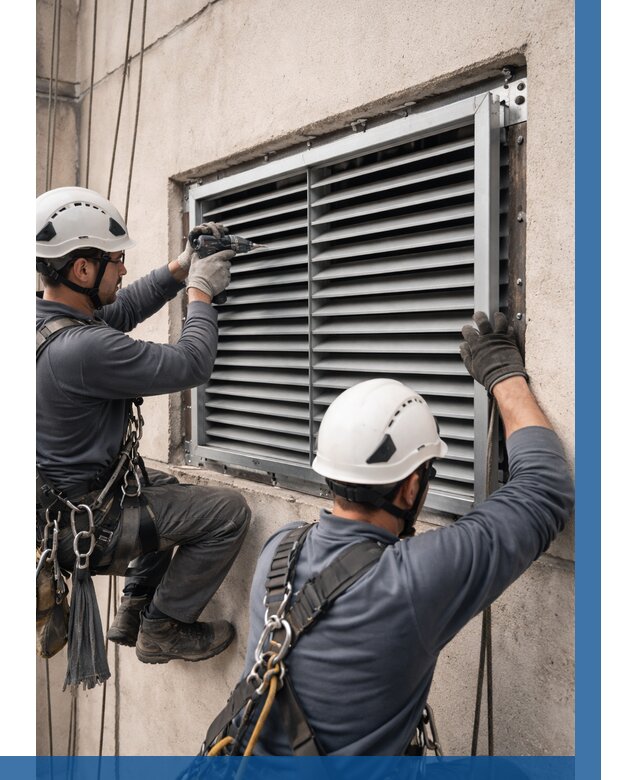 Монтаж вентиляционных решеток в Урае от 4689 р. | ВЫСОТНИК-Урй