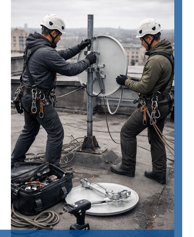 Демонтаж антенн на крыше в Урае от 4689 р. | ВЫСОТНИК-Урй