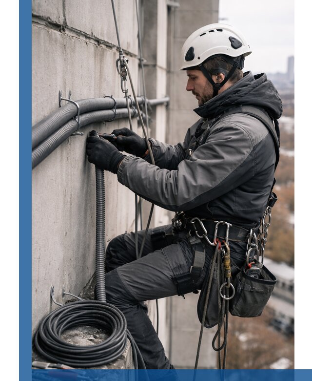 Профессиональный монтаж гофры для кабеля в Урае с гарантией