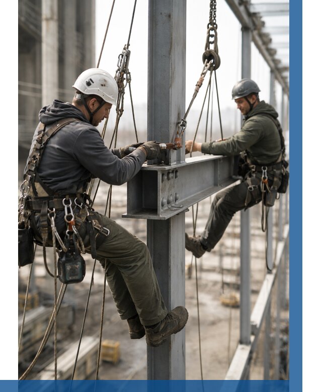 Монтаж металлоконструкций на высоте в Урае от 3647 р. | ВЫСОТНИК-Урй