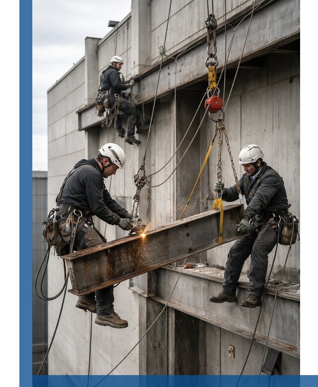 Демонтаж металлоконструкций на высоте в Урае под ключ