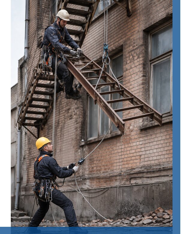 Демонтаж пожарной лестницы в Урае от 12505 р. | ВЫСОТНИК-Урй