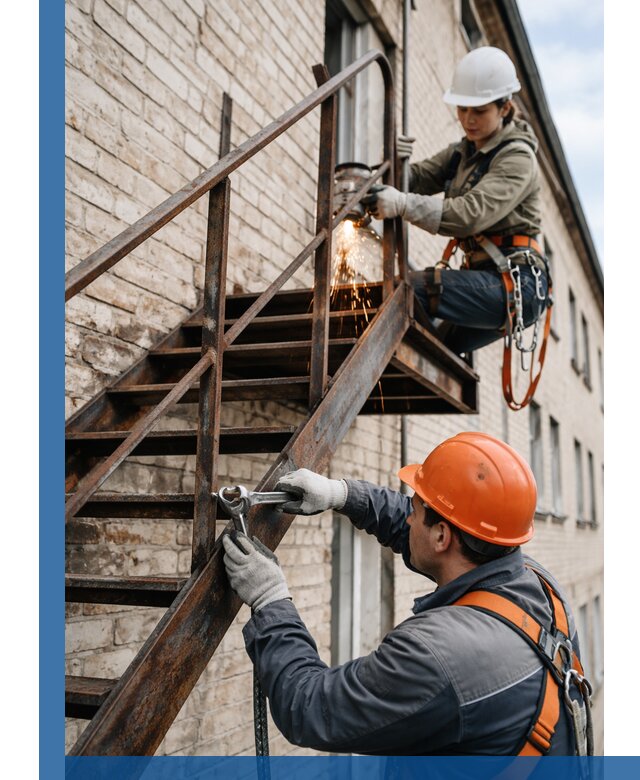 Ремонт и восстановление пожарных лестниц с выездом в Урае