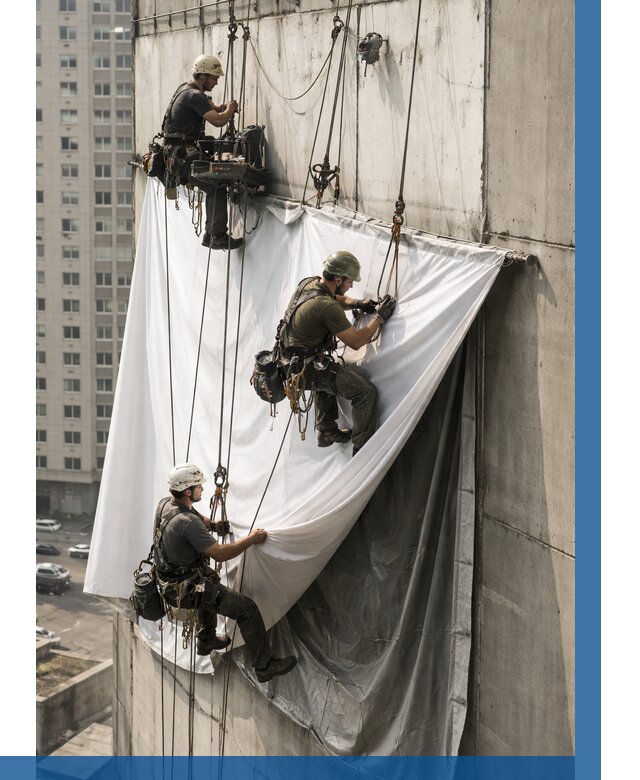 Замена баннерного полотна в Урае от 6774 р. | ВЫСОТНИК-Урй—заказать