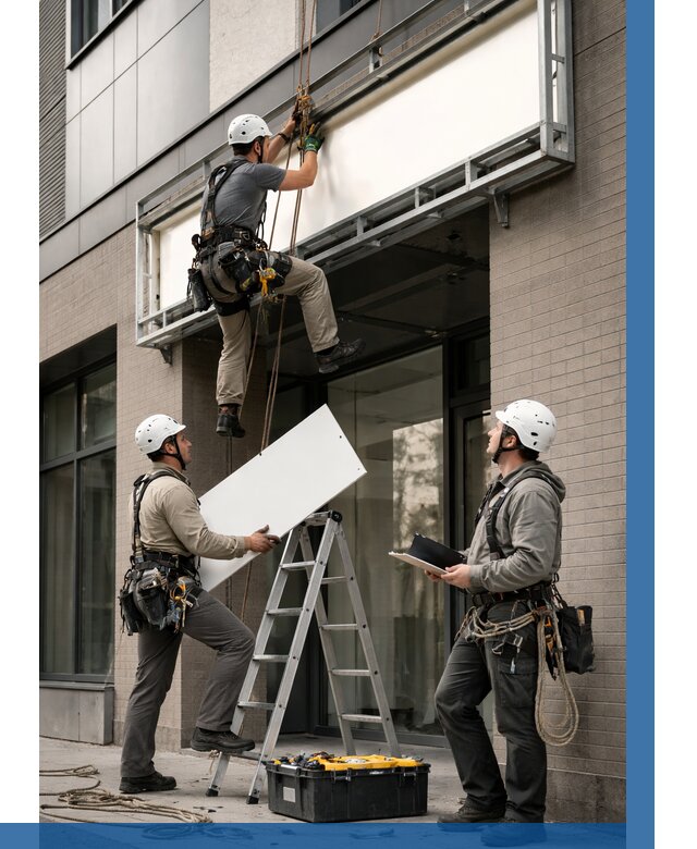 Монтаж светового короба в Урае от 6774 р. | ВЫСОТНИК-Урй