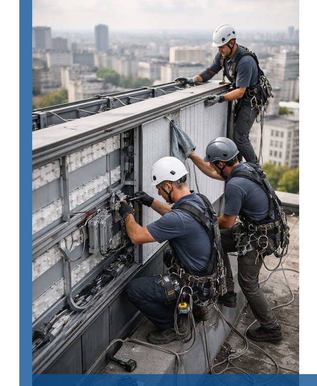 Профессиональное обслуживание крышной рекламы в Урае под ключ