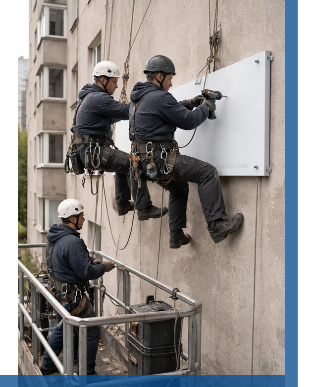 Монтаж табличек и указателей в Урае от 3647 р. | ВЫСОТНИК-Урй