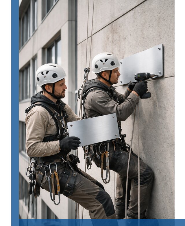 Монтаж табличек и указателей в Урае для зданий и сооружений