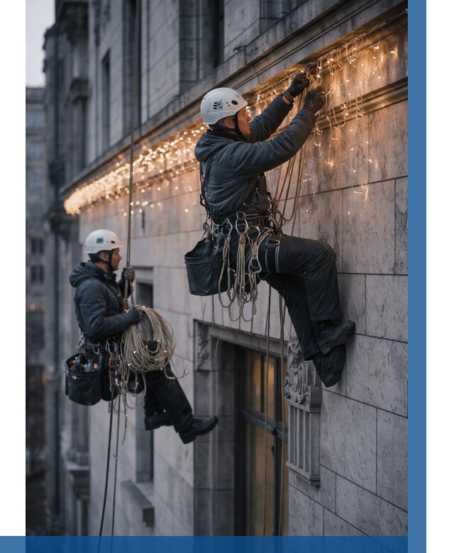 Монтаж новогодней иллюминации в Урае от 8858 р. | ВЫСОТНИК-Урй