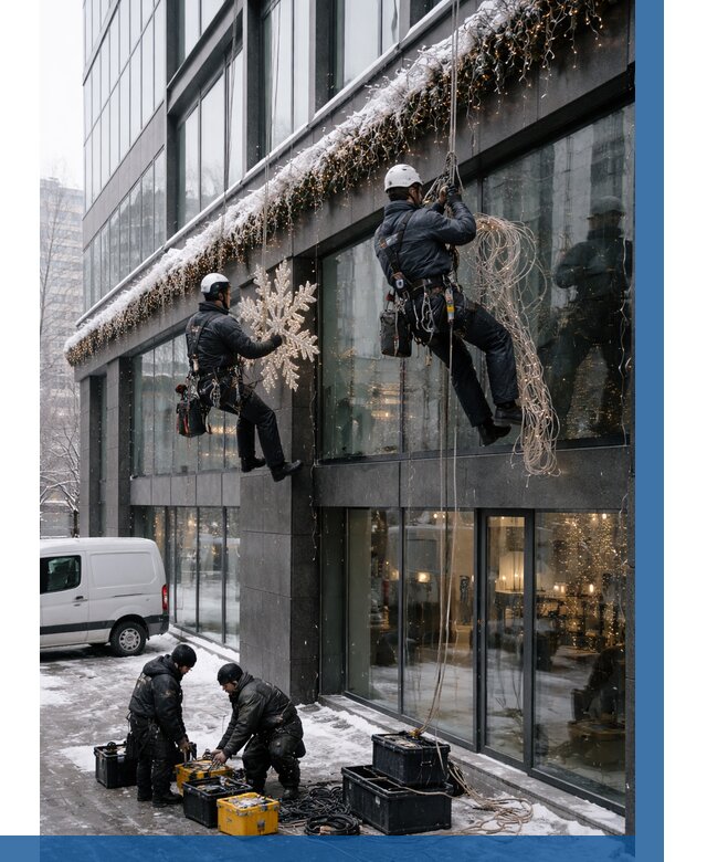 Демонтаж новогоднего оформления в Урае от 5732 р. | ВЫСОТНИК-Урй