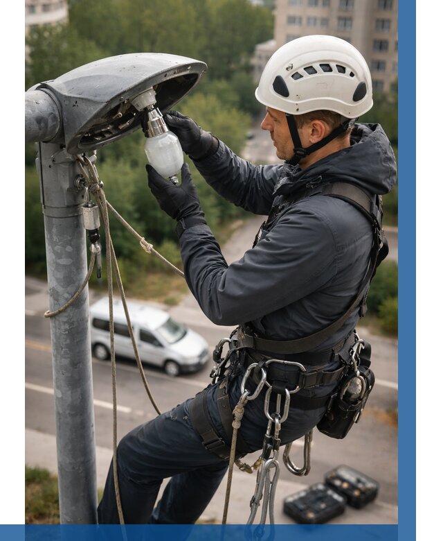 Замена ламп на высоте в Урае от 2605 р. | ВЫСОТНИК-Урй