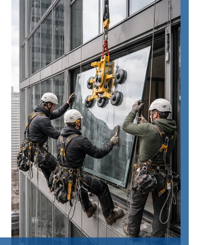 Фасадное остекление зданий под ключ в Урае от 10421 р. | ВЫСОТНИК-Урй