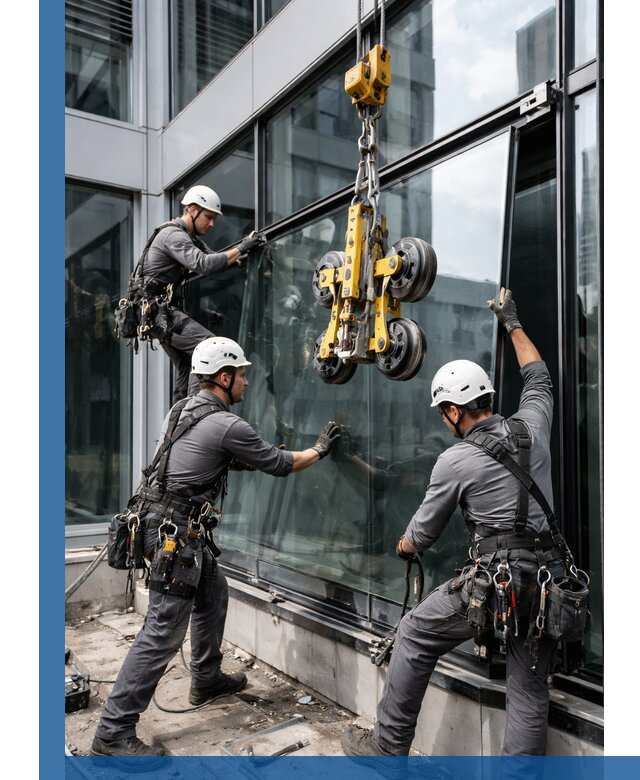 Структурное остекление фасадов в Урае монтаж и обслуживание