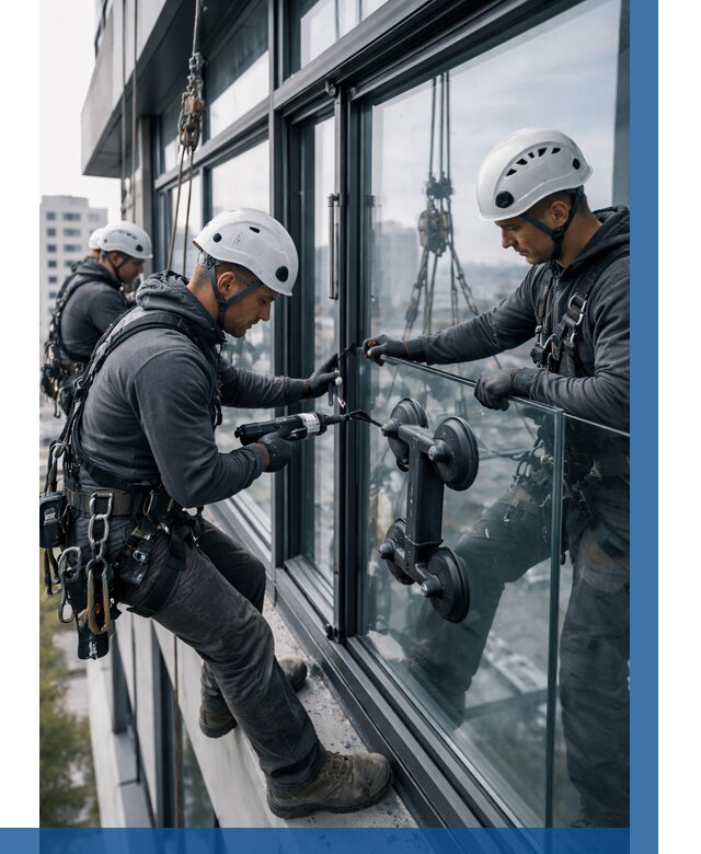 Витражное остекление зданий в Урае от 3647 р. | ВЫСОТНИК-Урй