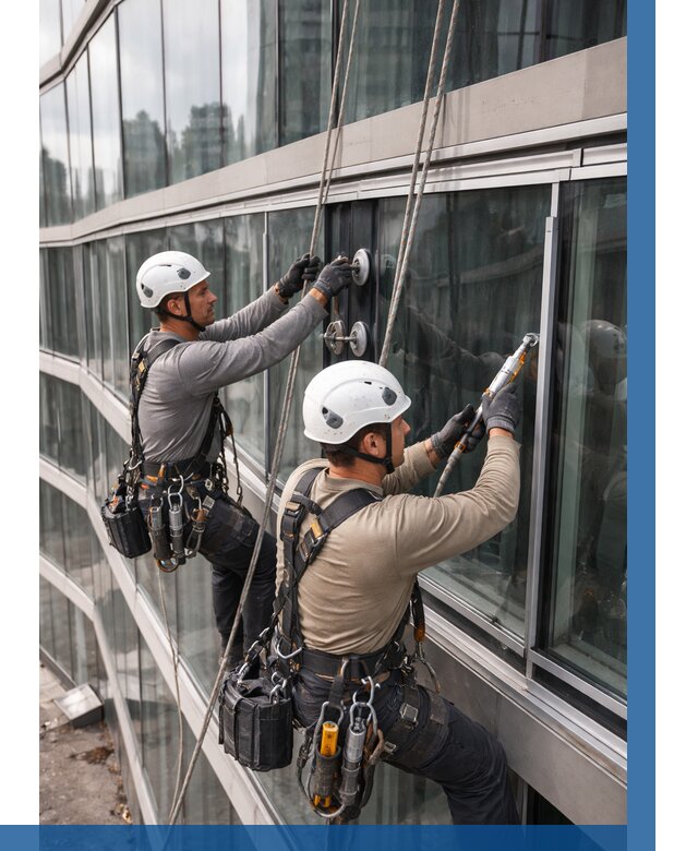 Радиусное остекление фасада в Урае от 12505 р. | ВЫСОТНИК-Урй