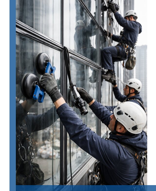 Радиусное остекление фасадов под ключ в Урае с гарантиями